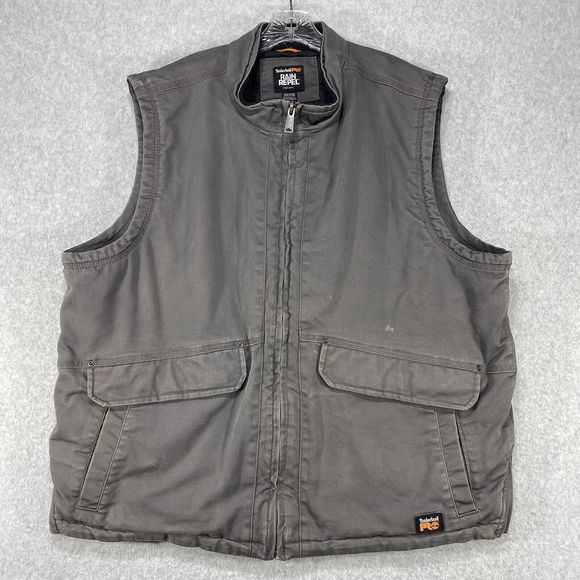 Timberland Pro Rain Repel ThermoLite Vest Men’s XXL‎ Gray Insulated Workwear - Picture 1 of 13